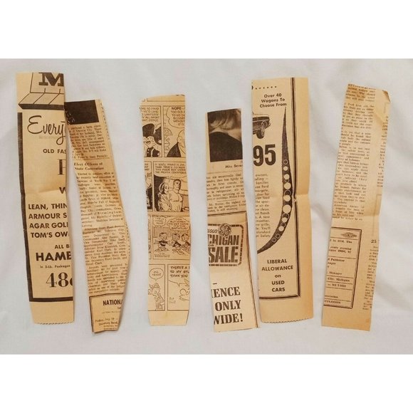 Lot 6 Newspaper Clippings Sewing Pattern Ads 1960s Laura Wheeler Marian Martin - Picture 2 of 7